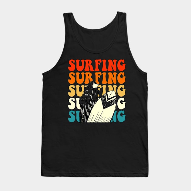 Surfing T Shirt For Women Men Tank Top by QueenTees